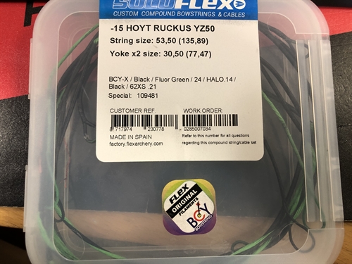 Hoyt Ruckus YZ50 -m Custom made Compound Bowstring & Cabel